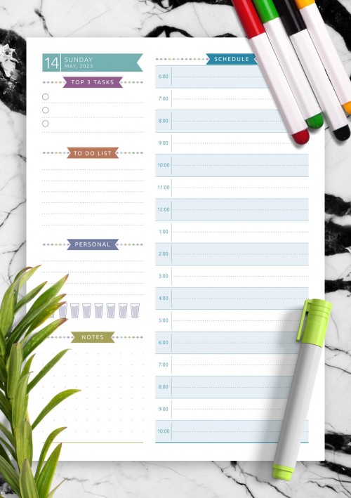 May 2023 Dated Daily Planner - Casual Style